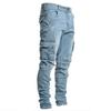 Jeans Elasticizzati da Uomo con Tasche Laterali per Snellire, Vestibilità Slim e Vestibilità Aderente