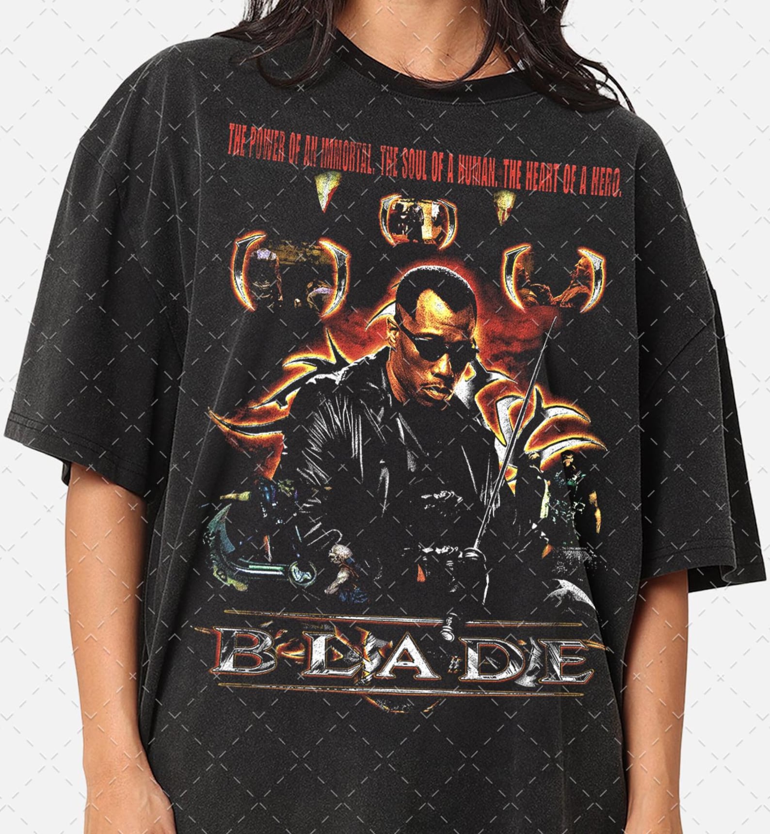 Blade Wesley Snipes 90s Movie Graphic Tee M