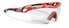 RUDYPROJECT Sports Sunglasses for Road Bike Bicycle Marathon Jogging Exercise Triathlon Tennis Baseball TRALYX XL Fire Red X2 Photochromic Black Lens