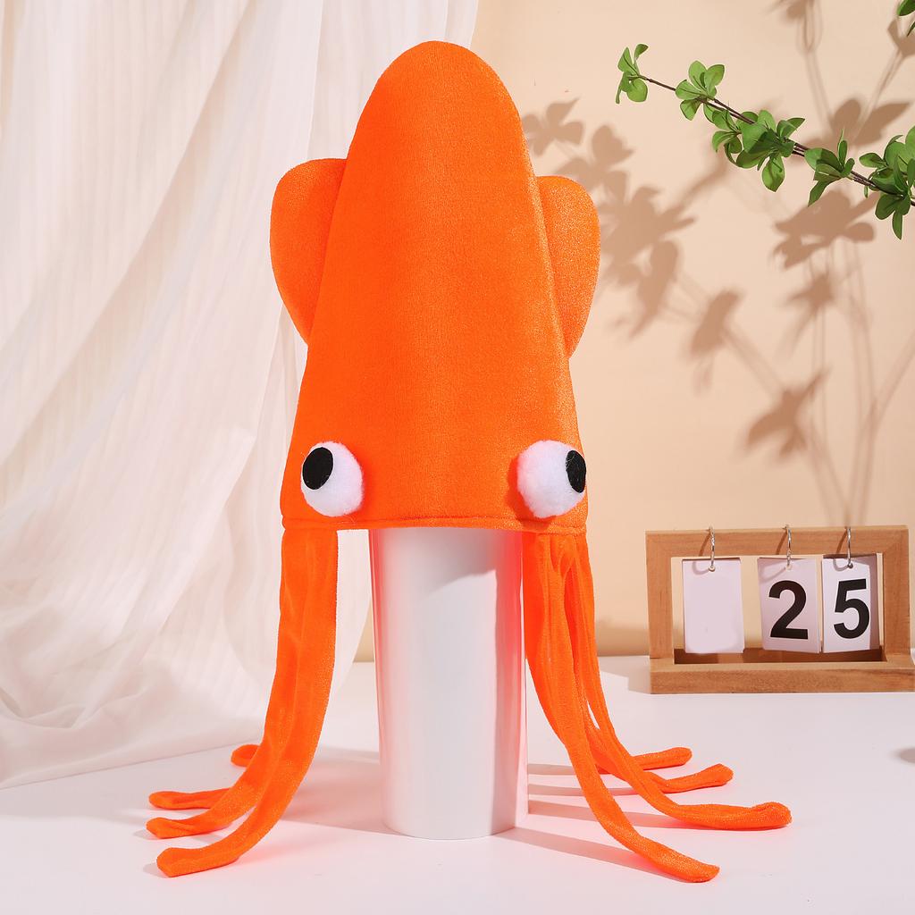 Creative Octopus Hat Creative Design For Costume Parties Festival Event And Performances Halloween Dressingup Headpiece