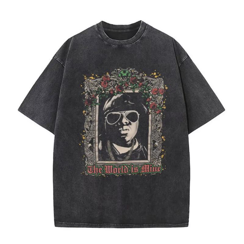 The Notorious Big Je To Všechno Byl Sen Grafické Vintage Vybledlé Tričko Hip Hop Rapper Biggie Smalls Trička Unisex Nadměrné Tričko