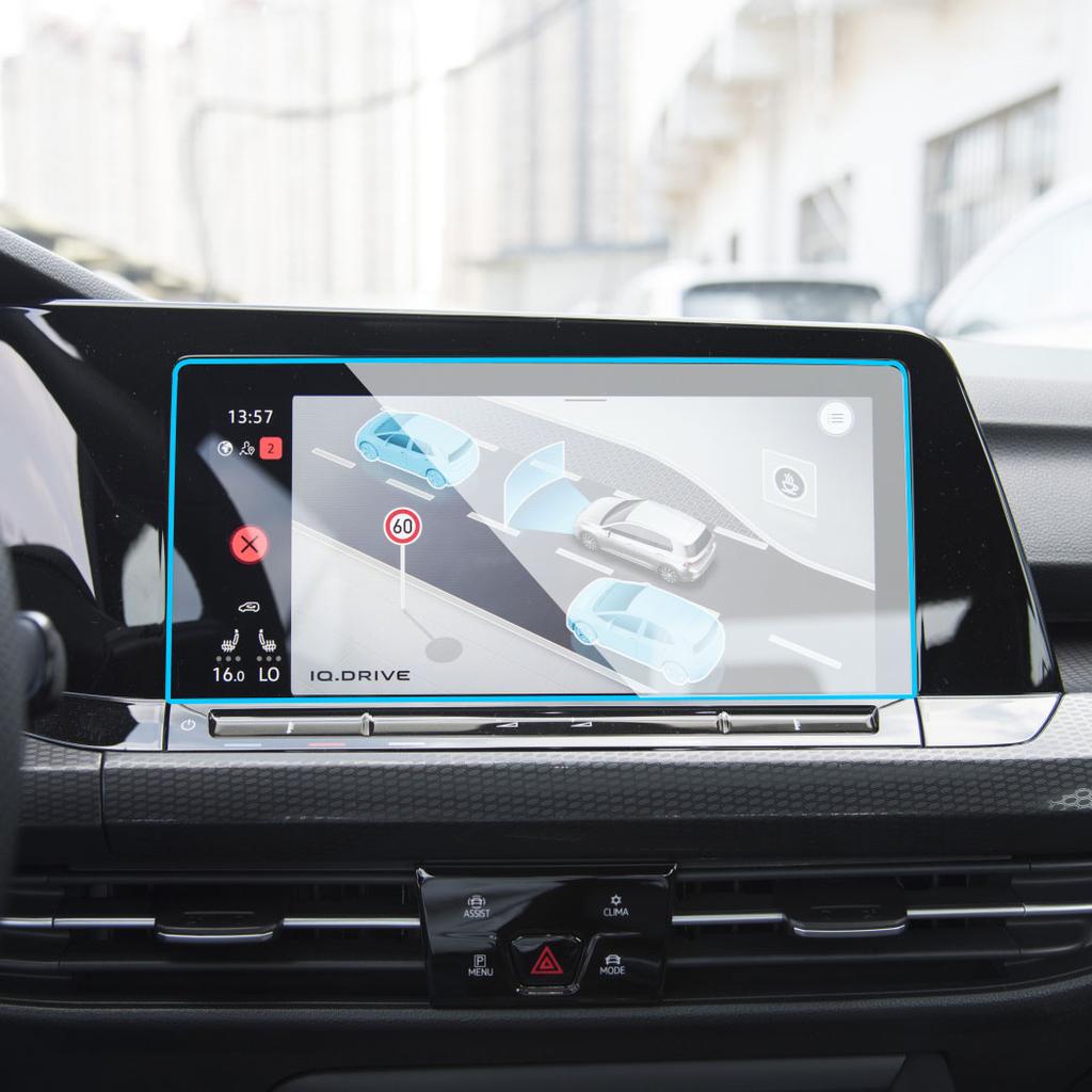 Car radio GPS Navigation Tempered glass protector Film For Volkawagen VW Golf 8   infotainment Screen Accessories