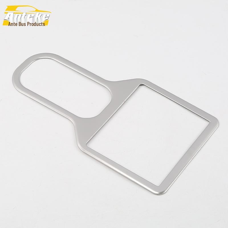 17 CRV Rear Cup Holder Decorative Frame Stainless Steel Armrest Accessory