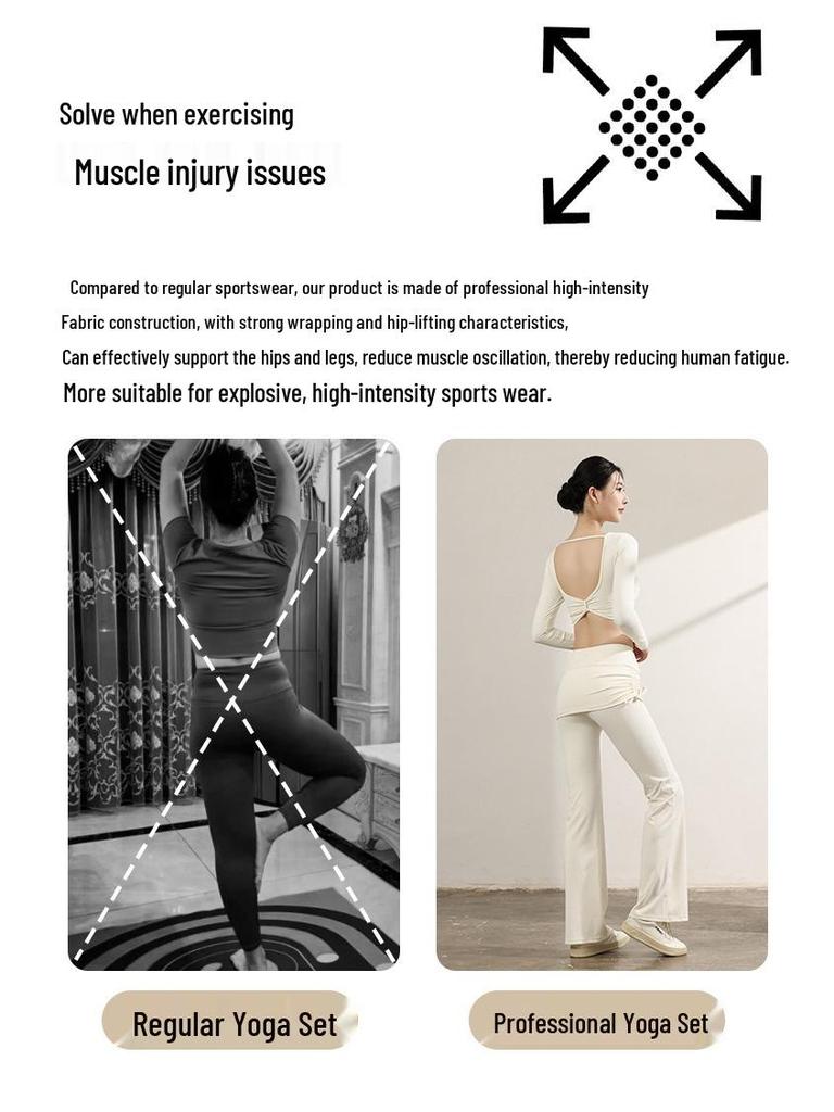 Women's High-End Mesh Backless Yoga Top - Long Sleeve, Nude Feel, for Pilates & Fitness