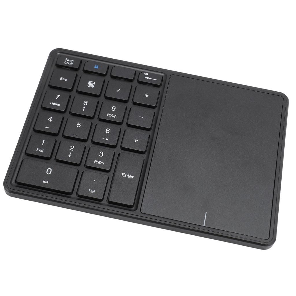 Wireless Numeric Keypad Professional 22 Keys Dual Modes Bluetooth 4.2 2.4G Wireless Number Pad with Touchpad for Laptop