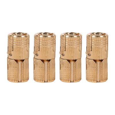 4er-Pack Kupfer Schranktür Versteckte Zylinderband für Arbeitsplatten DIY-Projekt 10 12 14 16mm