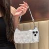 Elegant Pearl & Butterfly Shoulder Phone Case for iPhone 12-17 Series — Adjustable Strap, Mirror Metallic Frame