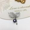 Autumn and winter clothing accessories: bean sprout, five-petal flower, and wheat stalk tian Freshwater pearl suit brooch, corsage, pin