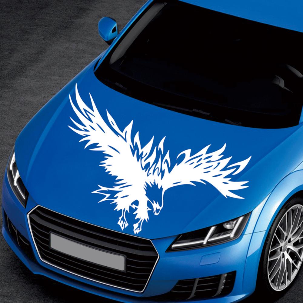 LYKX Personality Animal Eagle Car-Styling Car Hood Door Vinyl Decal and Decals Hood Sticker Universal