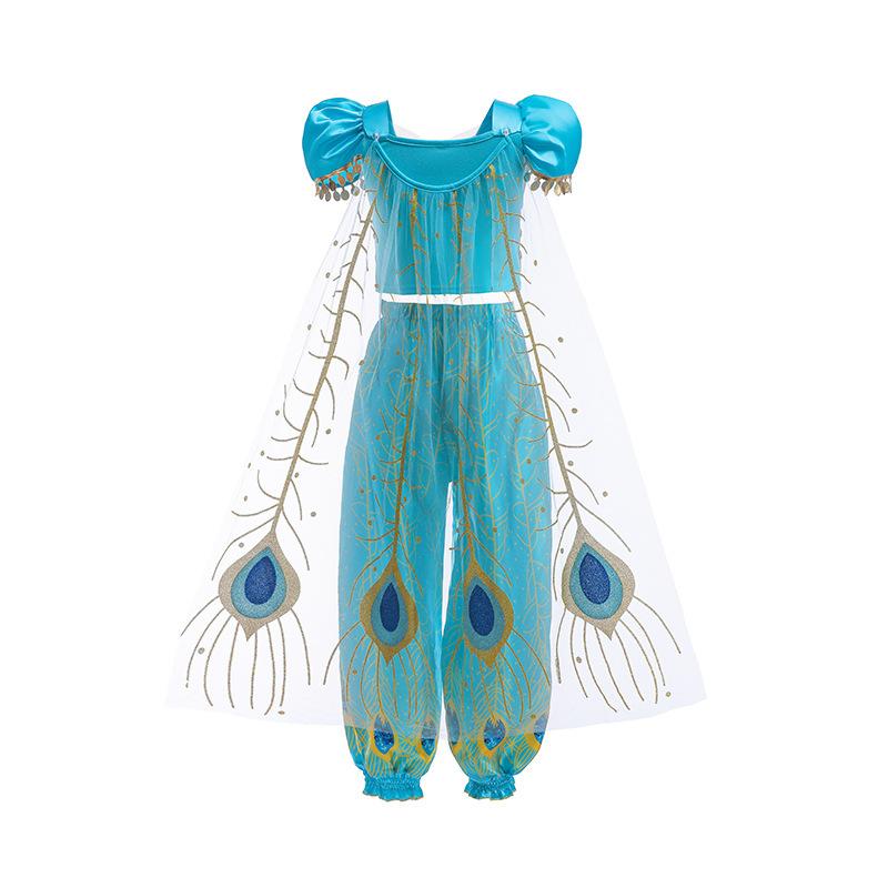 Halloween cosplay jasmine princess dress European and American children's new dress children's dress girls girls dress
