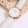 BUREI Women's Watch Analog Quartz Waterproof Mesh Band Stylish Brand Casual Popular Commute School Thin Lightweight Ladies Watch (White, White,