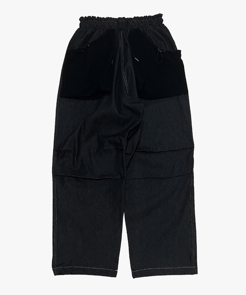 Nainneoscheu Reverse Terry Pocket Denim Pants_Black