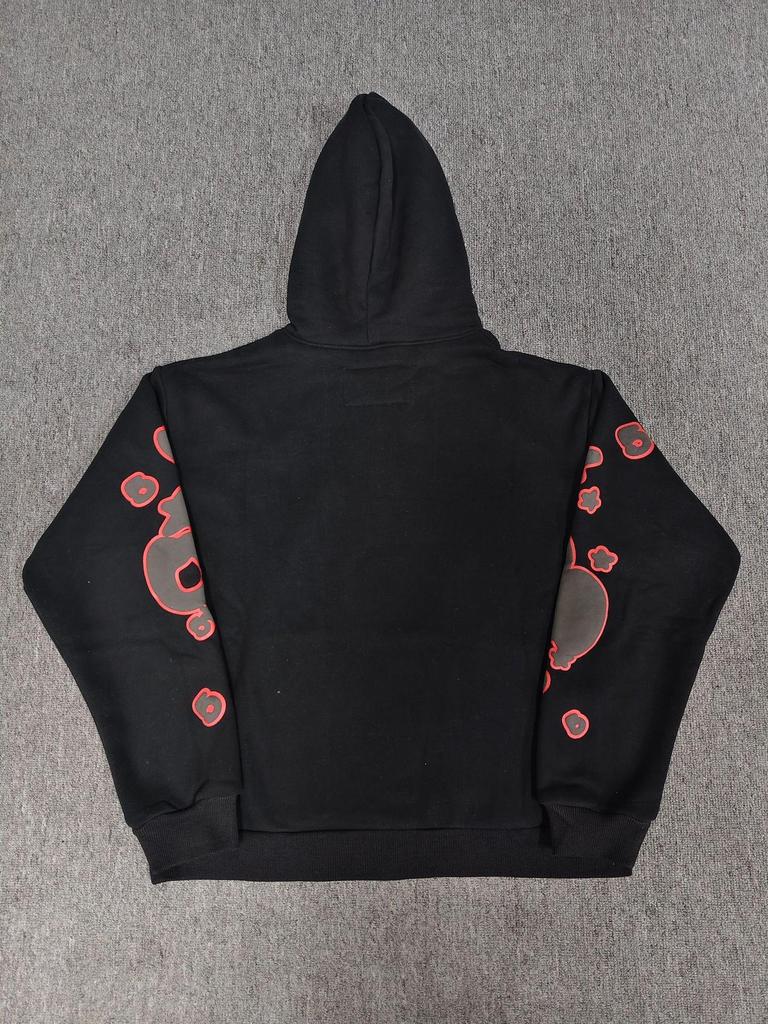 Herren Spider Star Schwergewicht Hoodie: Trendiges Velours-Sweatshirt