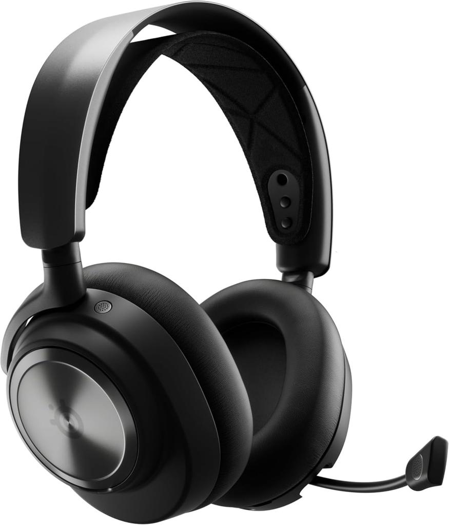 SteelSeries Arctis Nova Pro Wireless P Gaming Headphones for Audio with Active Noise Compatible with and 61522 Headset, Lightweight, Wireless,