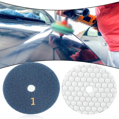 3 Inch D-iamond Dry Polishing Pad For Marble Granite Quartzite Glass Stone Polishing Flexible Resin Sanding Disc
