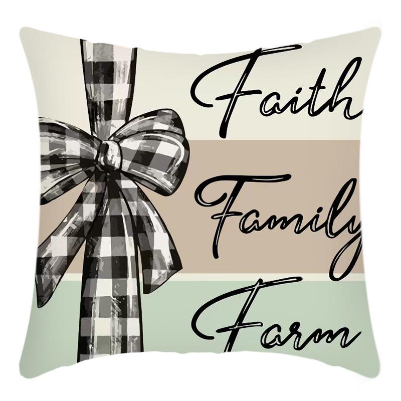New Thanksgiving Series Pillow Cover Letter Truck Printed Cushion Home Sofa Cushion Cover