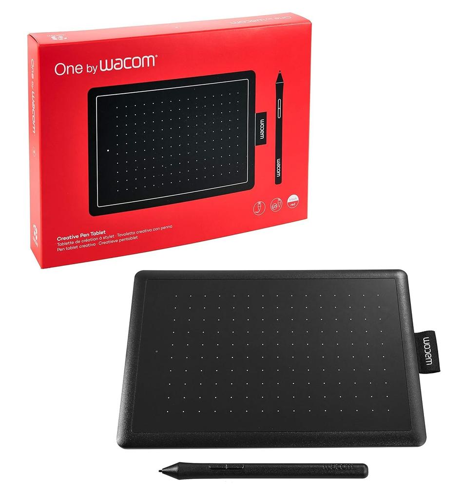 Wacom One by Wacom Medium Pen Tablet, Chromebook Compatible, Pen Input Only, Medium Size, CTL-672/K0-C, Wacom Direct Store Exclusive Model