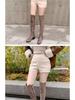 2023 Women's Woolen Black High-Waist A-Line Shorts: Autumn/Winter Slimming Casual Korean-Style Boot Shorts