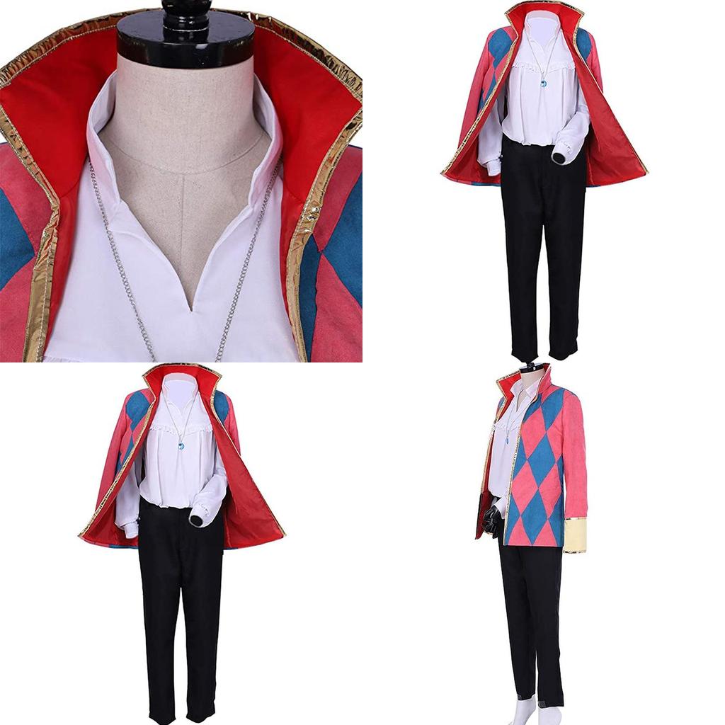 Hauru'nun Hareket Eden Şatosu Hauru Cosplay Kostümü Ceket Takım Cadılar Bayramı Partisi Kıyafeti