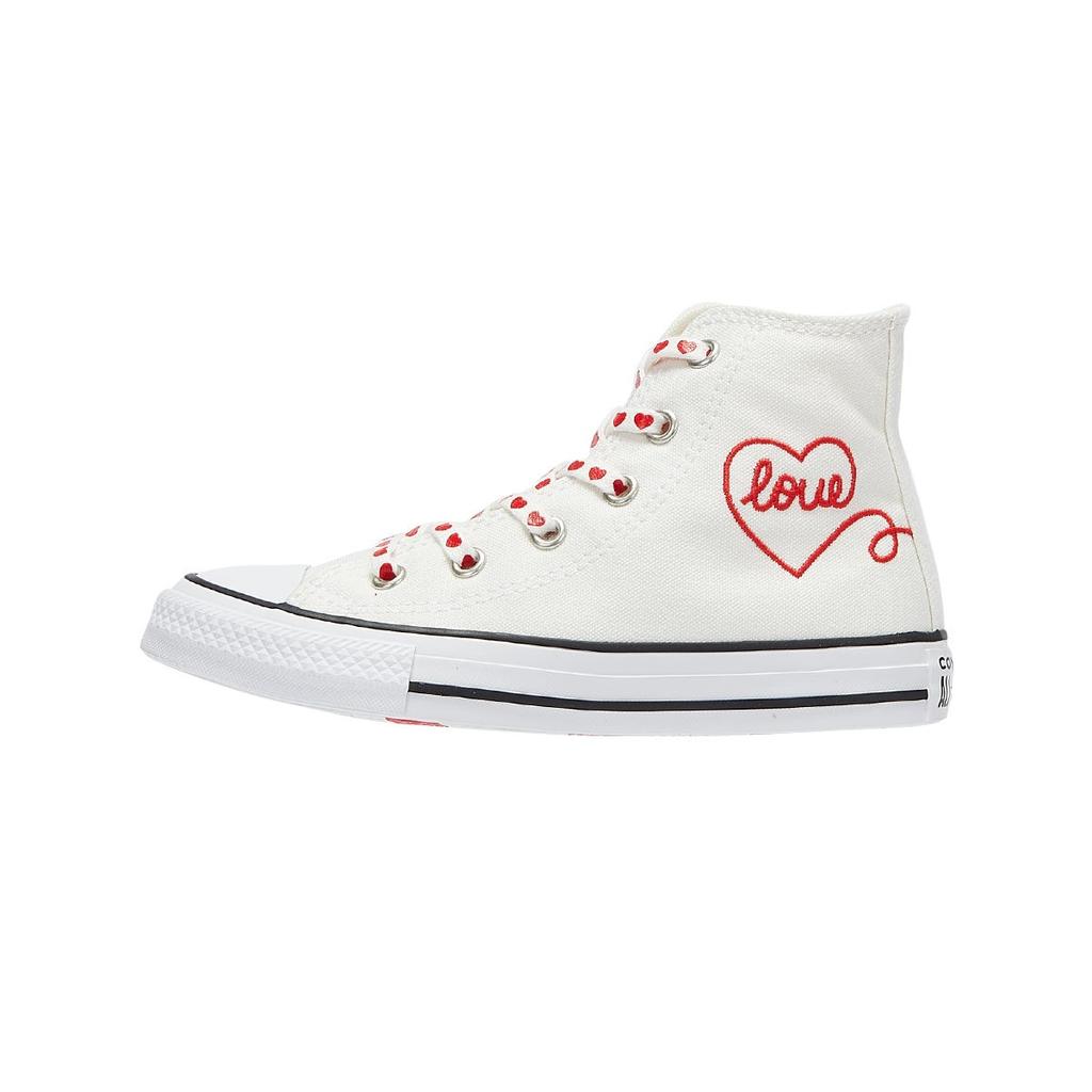 Compre Tênis Converse All Star Valentine's Day Hi Junior Branco / Vermelho  barato — frete grátis, avaliações reais com fotos — Joom