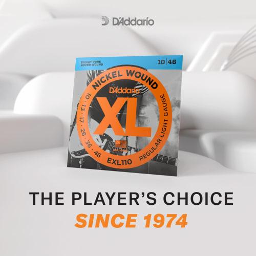 D'Addario Electric Guitar Strings, Nickel, LightTop/HeavyBottom, .010-.052, EXL140-3D, 3-Pack