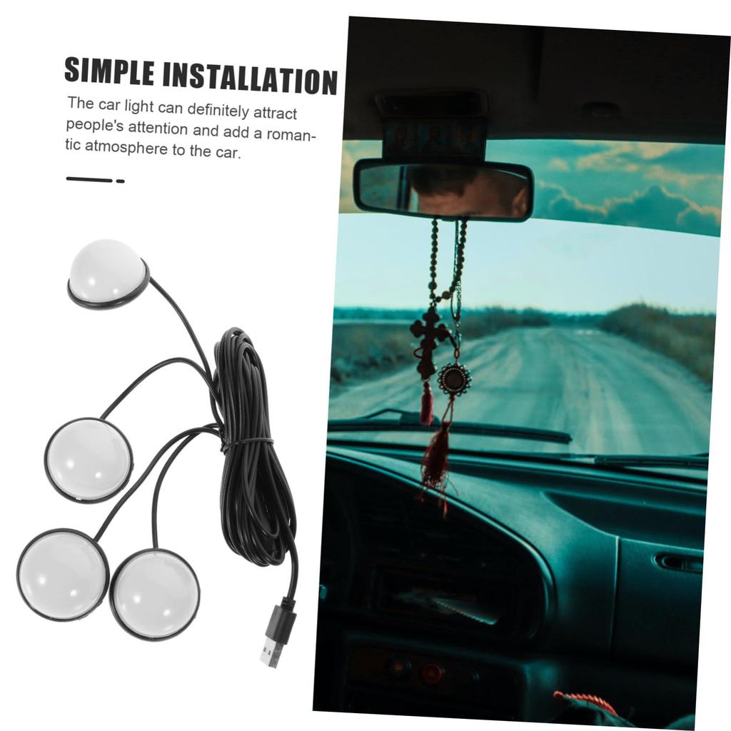 BUGUUYO Car Light Footrest Compatible Interior Ambient Lighting Car Interior Lamp for Truck Improves Night Visibility Car Accessories