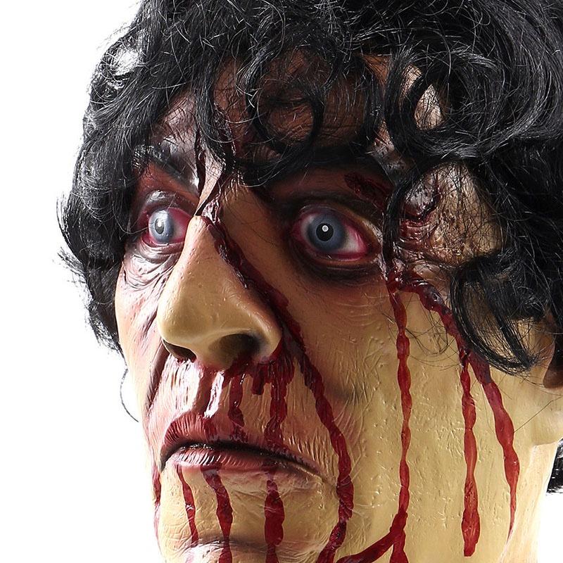 Decoration Halloween Party Props Bloody Prank Toy Hanging Severed Head Human