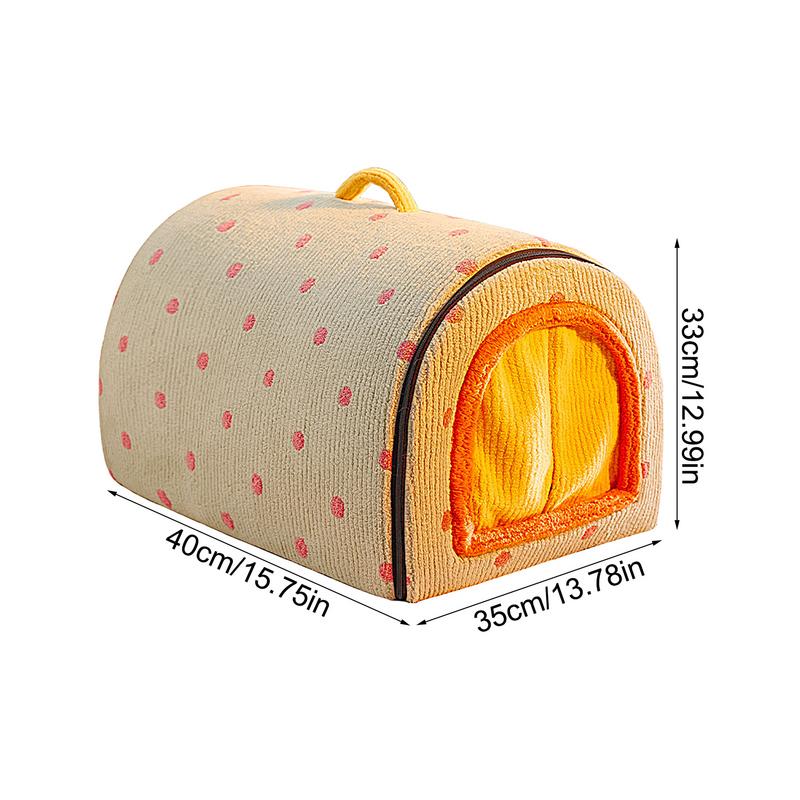 

Кровать для собачьего домика, утолщенная закрытая кровать для собак, моющаяся, зимняя, складная, для кошек, палатка для бездомных кошек, укрытие для домашних кошек