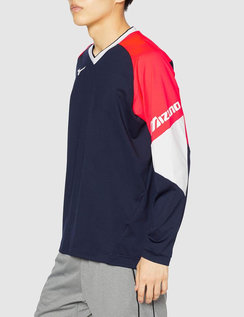 Mizuno Tennis Light Size Small To Japanese Size Sweatshirt, 62JC0511, Navy, (equivalent Small)