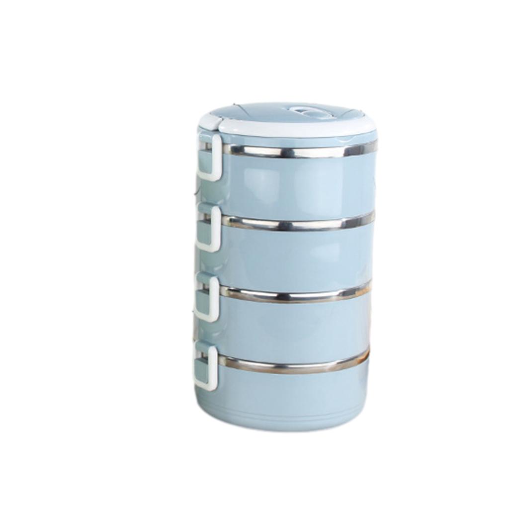 Portable Insulated Lunch Bento Box 1/2/3/4/Layer Large Capacity Stainless Steel Leakproof Food Storage Containers For Girls Kids