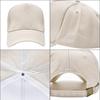 Custom Plain Cotton Five-Panel Baseball Cap with Large Brim and Optional Logo Print