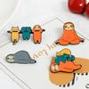 Animal Sloth Colorful Brooch Cute Cartoon Enamel Pin Perfect For Trendy Accessories Fashion