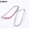 Rear Fog Light Lamp Cover Trim For Hyundai Santa Fe 2010 2011 2012 Chrome Car Tail Foglight Bezel Trims Accessories