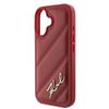 Karl Lagerfeld Quilted Signature - Etui Iphone 16 (Czerwony)