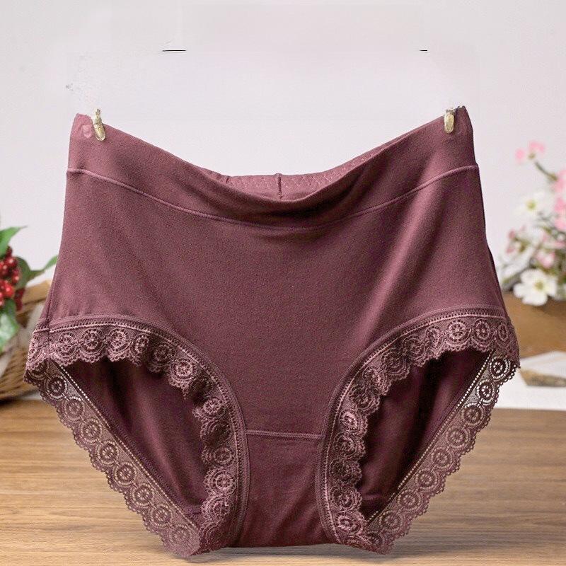 

Plus Size Women s Mid-High Waist Modal Briefs for Moms 4XL (105-120 kg) рожевий