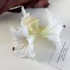 Fashion Lily Flower Hair Clip Crab For Women Girls Elegant Fairy Large Hair Claw Jaw Shark Hairpins Sweet Hair Accessories