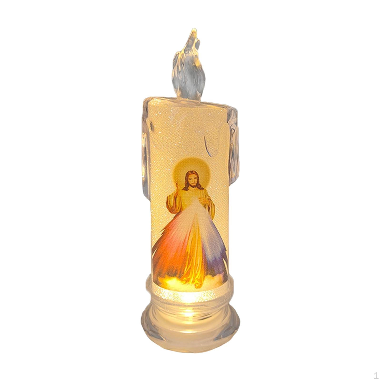 

LED Lamp Decoration Religious Romantic for Centerpieces Tabletop Home Style A