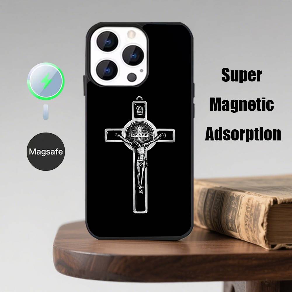 Orthodox Christian Cross Icon Phone Case  For iPhone 16,15,14,13,12,11,Pro,Max,Plus,Mini,Magsafe,Magnetic Wireless Charging Case