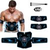 Karın Kası Stimülatörü EMS Elektrikli USB Şarj Edilebilir Karın Titreşimli Kemer ABS Kas Eğitmeni İnce Fitness Ekipmanı