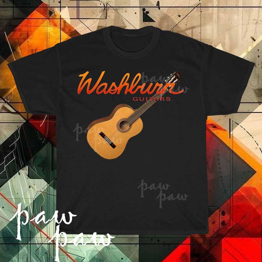 

New Washburn Guitar Logo Men#039;s Tshirt funny size S to 5XL Unisex T-Shirt L