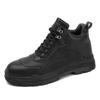 Martin Boots Retro Platform Leather Shoes Outdoor Wear-resistant Tooling Shoes Men's Medium and High-top Autumn and Winter Short Boots