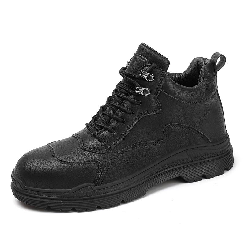 Martin Boots Retro Platform Leather Shoes Outdoor Wear-resistant Tooling Shoes Men's Medium and High-top Autumn and Winter Short Boots
