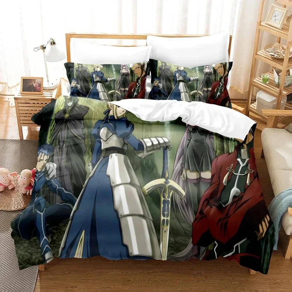 New Fatestay Night Unlimited Blade Works Bedding Sets Duvet Cover Set With Pillowcase Twin Full Queen King Bedclothes Bed Linen