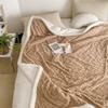 Simple Solid Color Blanket Home Thickened Leisure Blanket Office Nap Blanket Warm Soft and Skin Friendly Sofa Bed Blankets