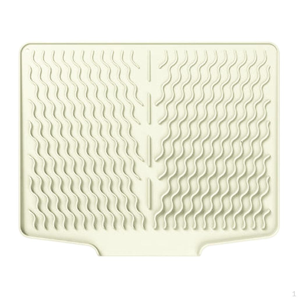 Dish Drainer Mat Silicone Pad for Refrigerator and Under Sink Use