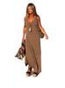 Womens Summer V Neck Tank Dress With Stripes And Beads For Casual Travel