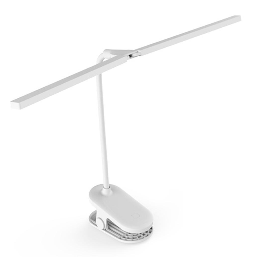 Skrivebordslampe Study Lamp Clip LED Student Eye Care Creative Oppladbar USB Sovesal Studiesoverom
