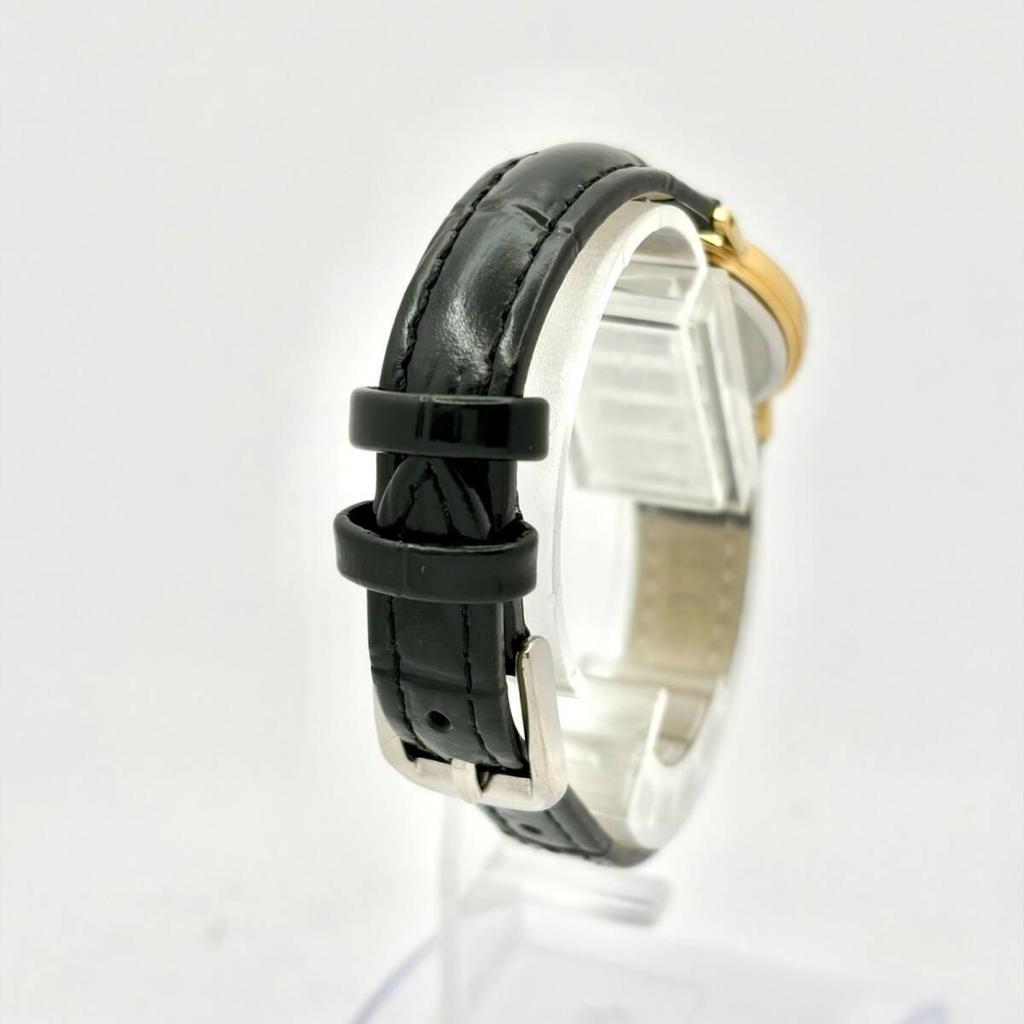 Used [New Battery] SEIKO SPIRIT Ladies Watch Gold 1F21-0H70 385333 New Belt