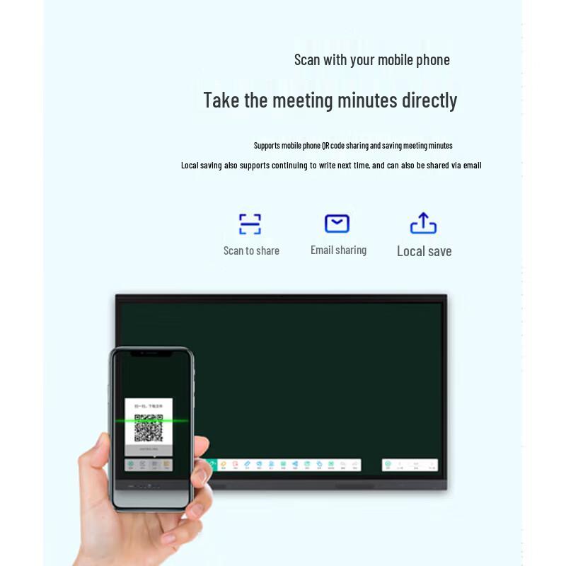 OKV 86-inch Digital Interactive Whiteboard CN Plug (adapter Included)