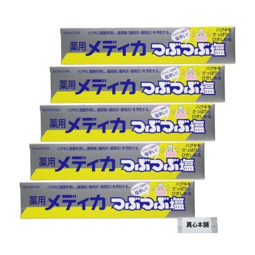 

Sunstar Medicated Salt Crumbs, 170g, Set of 5, Toothpaste for Preventing Periodontal Disease